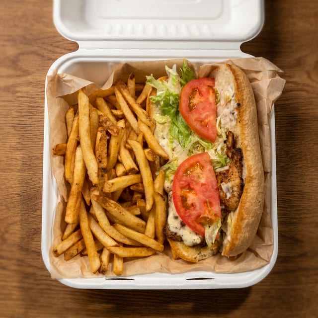 Grilled Grouper Po Boy.